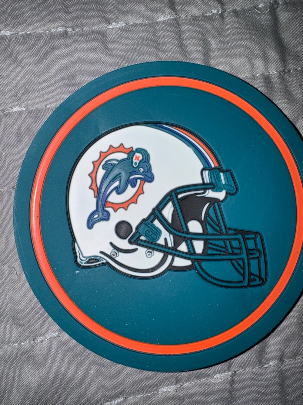 Miami Dolphins Football Silicone Coaster Set (4) New - Picture 2 of 5